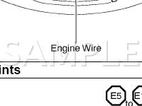 Ground Electrical Wiring Routing and Splices Diagram for 2004 Lexus IS300 Sportcross 3.0 L6 GAS