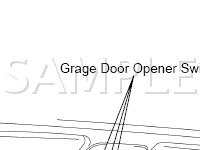 Garage Door Opener System Components Diagram for 2004 Lexus LX470  4.7 V8 GAS