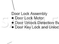 Wireless Door Lock Control System Diagram for 2005 Lexus GS300  3.0 L6 GAS
