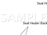 Seat Heater System Components Diagram for 2005 Lexus GS300  3.0 L6 GAS