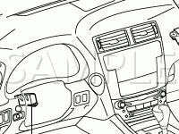 Instrument Panel Diagram for 2006 Lexus IS350  3.5 V6 GAS