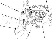 Body Control System Components Diagram for 2006 Lexus LX470  4.7 V8 GAS