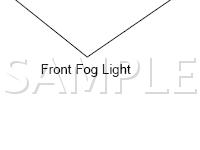 Fog Light System Components Diagram for 2006 Lexus LX470  4.7 V8 GAS