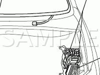 Rear Defogger Components Diagram for 2006 Lexus RX400H  3.3 V6 ELECTRIC/GAS