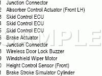 Engine Compartment Diagram for 2007 Lexus GS430  4.3 V8 GAS