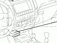 Instrument Panel Electrical Components Diagram for 2007 Lexus GX470  4.7 V8 GAS