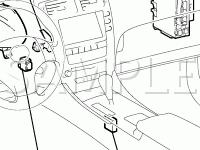 Shift Components Diagram for 2007 Lexus IS350  3.5 V6 GAS
