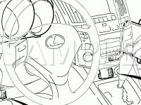 Instrument Panel Diagram for 2007 Lexus RX350  3.5 V6 GAS