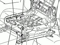 Seat Components Diagram for 2008 Lexus ES350  3.5 V6 GAS