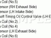 Engine Compartments Diagram for 2008 Lexus GS450H  3.5 V6 ELECTRIC/GAS