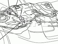 Fuel Tank Components Diagram for 2008 Lexus GS450H  3.5 V6 ELECTRIC/GAS