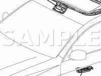 Sunroof Components Diagram for 2008 Lexus GS450H  3.5 V6 ELECTRIC/GAS