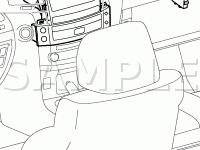 Front Body Components Diagram for 2008 Lexus LX570  5.7 V8 GAS