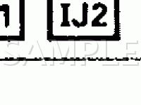 Engine Compartment Wiring Harness Routing & Ground Locations Diagram for 1996 Lexus GS300  3.0 L6 GAS