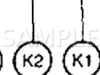 Engine Compartment Connector Locations, H1 Through W3 Diagram for 2000 Lexus LX470  4.7 V8 GAS