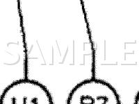 I/P Connector Locations, J1 Through Y1 Diagram for 2000 Lexus LX470  4.7 V8 GAS