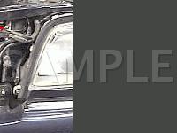 Front Of Vehicle, Left Front Of Radiator Diagram for 2003 MERCEDES-BENZ CLK320  3.2 V6 GAS