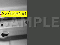 At Top Of D Pillar Diagram for 2001 MERCEDES-BENZ E430 4matic 4.3 V8 GAS