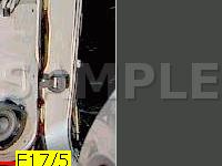 Left Rear Door Diagram for 2002 MERCEDES-BENZ E55 AMG 5.5 V8 GAS