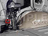 Interior, Passenger Compartment, In Left Rear Of Tailgate Area Diagram for 2002 MERCEDES-BENZ ML320  3.2 V6 GAS