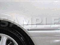 Left Rear Door Diagram for 2001 MERCEDES-BENZ S430  4.3 V8 GAS