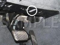 Interior, Left Front Footwell Diagram for 2002 MERCEDES-BENZ S430  4.3 V8 GAS