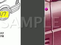 Near Left A Pillar Diagram for 2005 MERCEDES-BENZ SL500  5.0 V8 GAS