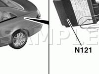 Luggage Compartment Diagram for 2006 MERCEDES-BENZ CLK500  5.0 V8 GAS