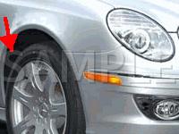Wheelhouse Component Locations Diagram for 2003 MERCEDES-BENZ E500  5.0 V8 GAS