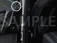 Left Rear Door Diagram for 2003 MERCEDES-BENZ G55 AMG 5.5 V8 GAS