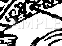 Engine Compartment Emission Components Diagram for 1992 MERCEDES-BENZ 600SEL  6.0 V12 GAS