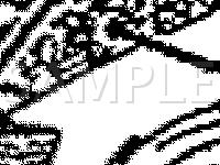 Engine Compartment Emission Components Diagram for 1993 MERCEDES-BENZ 600SEL  6.0 V12 GAS