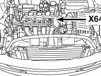 Engine Compartment Components Diagram for 2003 Mini Cooper S 1.6 L4 GAS
