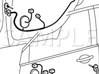 Door Connectors Diagram for 2008 Mitsubishi Galant DE 2.4 L4 GAS