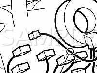Steering Column Component Locations Diagram for 2004 Mitsubishi Endeavor  3.8 V6 GAS