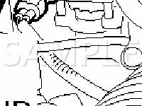 Engine Compartment Component Locations Diagram for 2005 Mitsubishi Montero Limited 3.8 V6 GAS