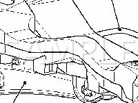 Beneath Vehicle Component Locations Diagram for 2005 Mitsubishi Outlander XLS 2.4 L4 GAS