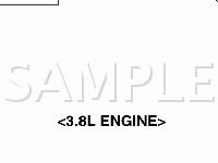 Engine Component Locations Diagram for 2006 Mitsubishi Galant GTS 3.8 V6 GAS