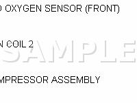 Engine Compartment Connectors Diagram for 2006 Mitsubishi Lancer ES 2.0 L4 GAS