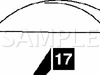 Deck Lid Component Locations Diagram for 2006 Mitsubishi Montero Limited 3.8 V6 GAS