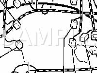 Engine Compartment Component Locations Diagram for 2006 Mitsubishi Montero Limited 3.8 V6 GAS