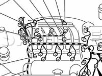 Engine Compartment Harness Diagram for 2007 Mitsubishi Endeavor SE 3.8 V6 GAS