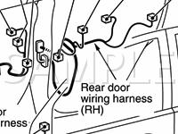 Door Harness Diagram for 2007 Mitsubishi Outlander XLS 3.0 V6 GAS