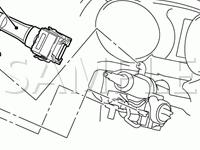 Steering Column Components Diagram for 2008 Mitsubishi Lancer GTS 2.0 L4 GAS