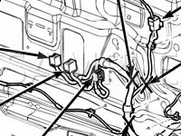 Left Front Door Diagram for 2008 Mitsubishi Raider LS 3.7 V6 GAS