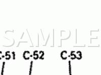 I/P Connector Locations   Diagram for 1989 Mitsubishi Galant LS 2.0 L4 GAS