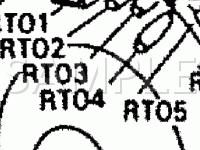 Interior Wiring Harness Connector Locations Diagram for 1989 Mitsubishi Precis LS 1.5 L4 GAS