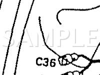 ECU Wiring Harness Connector Locations  Diagram for 1990 Mitsubishi Precis RS 1.5 L4 GAS