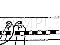 Engine Compartment Connector Locations Diagram for 1989 Mitsubishi Sigma  3.0 V6 GAS