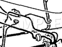 Wiring Harness Locations Diagram for 1989 Mitsubishi Starion  2.6 L4 GAS